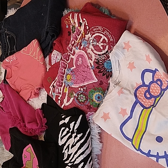 Girls size 10-12 clothes lot of 10, Justice, Hello Kitty, Place, Cherokee - Picture 3 of 14